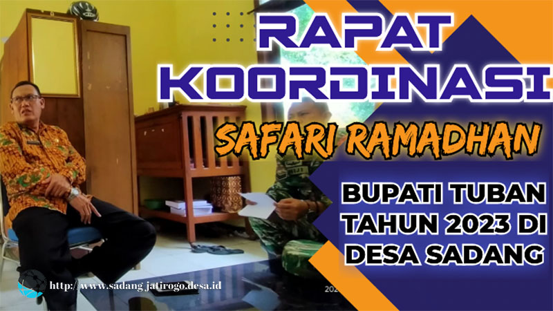 KASI TRANTIB KECAMATAN JATIROGO GELAR RAKOR JELANG SAFARI RAMADHAN BUPATI TUBAN 2023